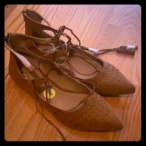 Lace up flats